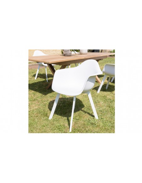 Fauteuil jardin blanc Kalamata