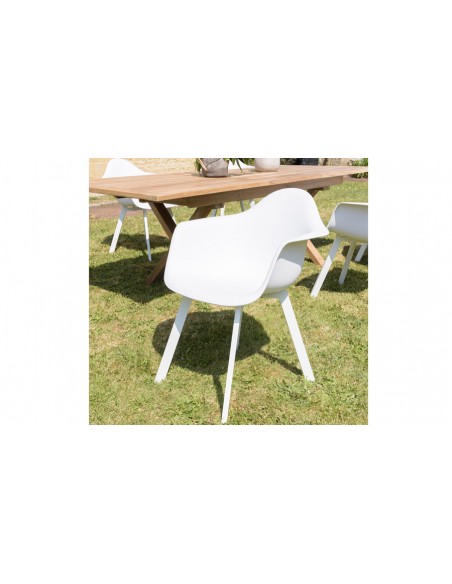 Fauteuil jardin blanc Kalamata