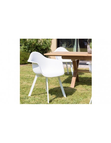 Fauteuil jardin blanc Kalamata