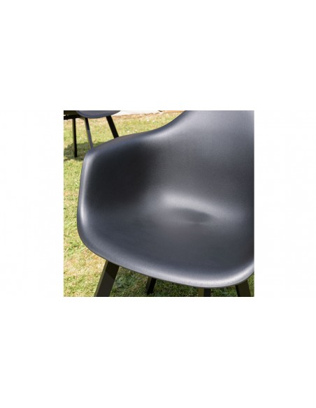 Fauteuil jardin noir Kalamata