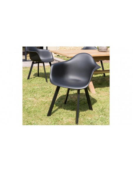 Fauteuil jardin noir Kalamata