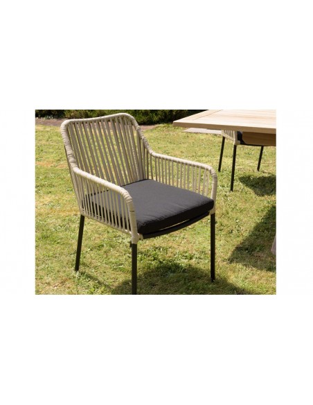 2 fauteuils jardin cordage naturelle Kalamata