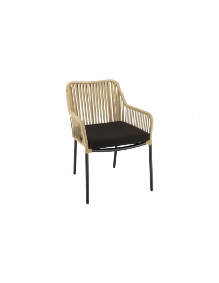 Fauteuil jardin cordage naturelle Kalamata