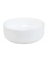 Vasque ronde à poser blanc brillant