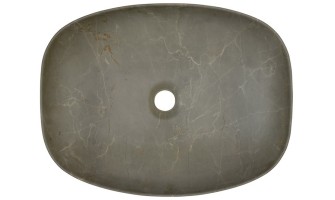 Vasque à poser céramique marron