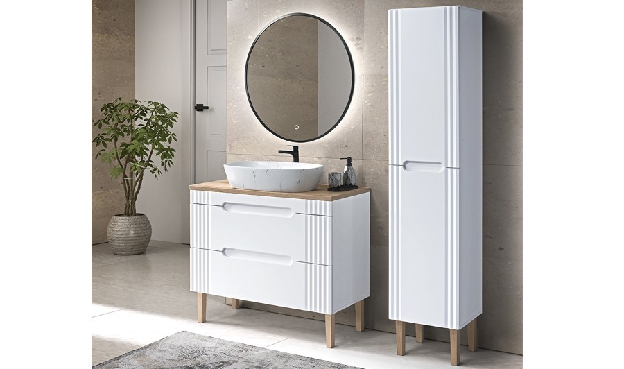 Meuble Salle De Bain Blanc 100 Cm www.houseandgarden-discount.com