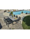 Ensemble de jardin table céramique et 6 fauteuils - Olhos Miami