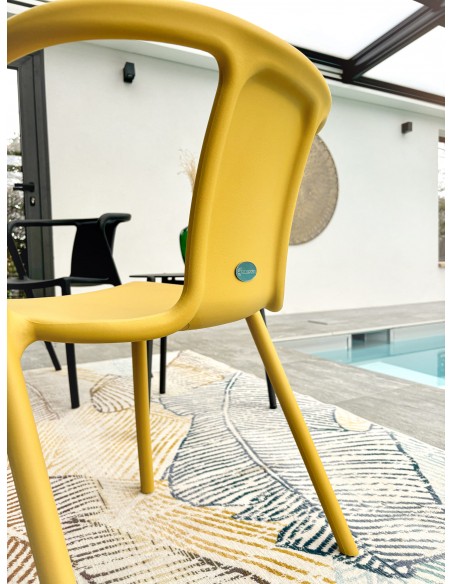 Fauteuils de jardin empilables multicolores - DIEGO