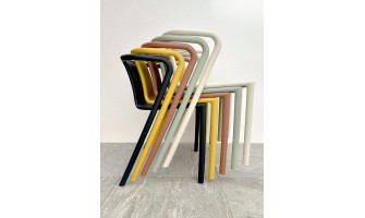 fauteuils jardin empilables multicolores DIEGO DCB