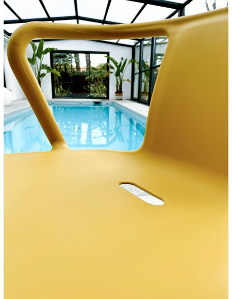 Fauteuils de jardin empilables multicolores - DIEGO