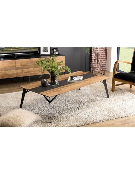 Table basse design en acier