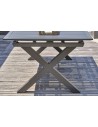 Ensemble repas de jardin Floride 6 places en aluminium gris anthracite