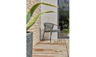 Fauteuil de jardin GRIS ANTHRACITE -  GAMBI