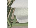Canapé de jardin 2/3 places modulable en aluminium - Vert olive - BARLIA