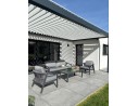 Salon de jardin bas 4-5 places -Anthracite-KELIA