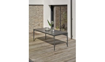 Table de jardin anthracite - TIGUA