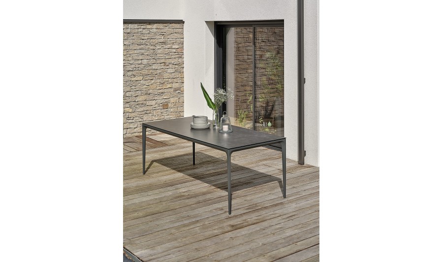 Table de jardin anthracite - TIGUA