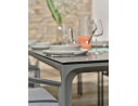 Ensemble de Repas 8 places Gris Anthracite-Tigua