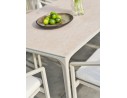 Ensemble de repas 8 places en aluminium et corde tissée grège - TIGUA