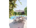 Parasol inclinable rond Ø270 cm en aluminium - Marbella