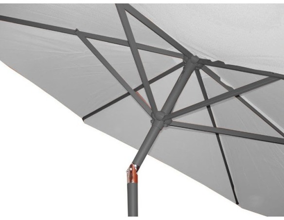 Parasol inclinable rond Ø270 cm en aluminium - Marbella