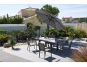 Parasol inclinable rond Ø270 cm en aluminium - Marbella