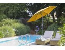 Parasol inclinable rond Ø270 cm en aluminium - Marbella