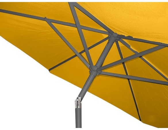 Parasol inclinable rond Ø270 cm en aluminium - Marbella