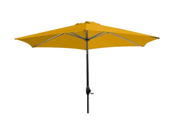 Parasol inclinable rond Ø270 cm en aluminium - Marbella