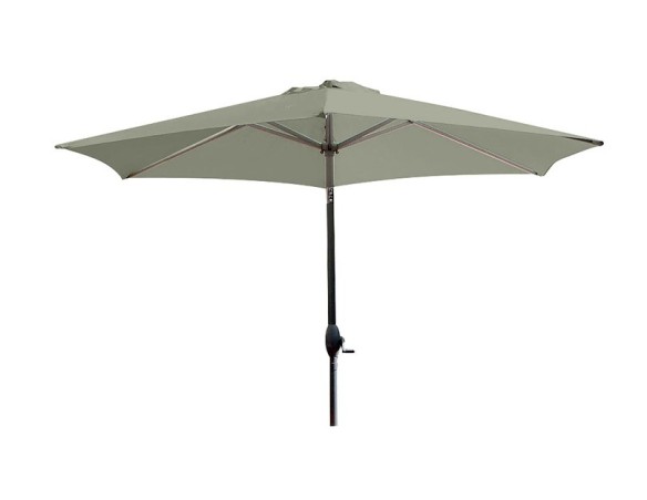 Parasol inclinable rond Ø270 cm en aluminium - Marbella