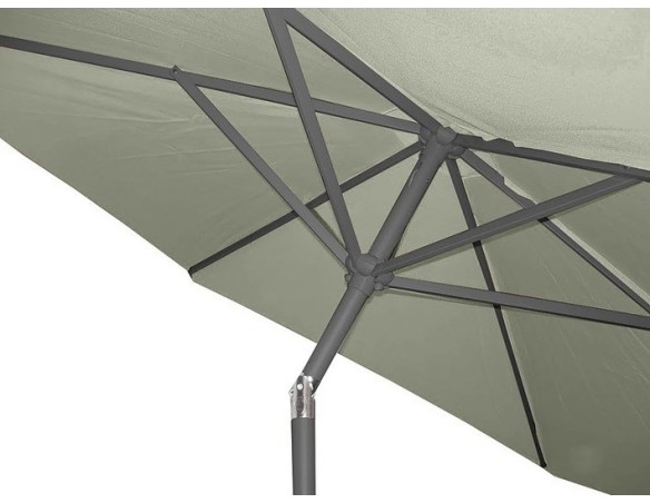 Parasol inclinable rond Ø270 cm en aluminium - Marbella