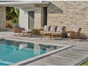 Salon bas de jardin 5 places en teck et corde tissée - PALMAS