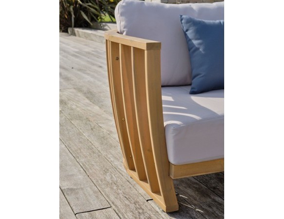 Salon bas de jardin BOGOTA 5 places en bois d'acacia - WOOD