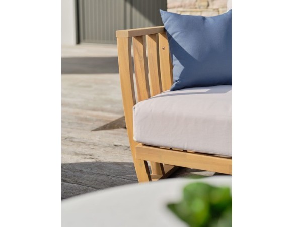 Salon bas de jardin BOGOTA 5 places en bois d'acacia - WOOD