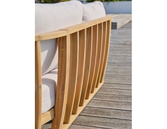 Salon bas de jardin BOGOTA 5 places en bois d'acacia - WOOD