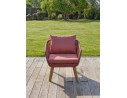 Salon bas de jardin 4 places en bois d'acacia - Terracotta - BAHIA