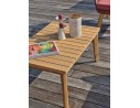 Salon bas de jardin 4 places en bois d'acacia - Terracotta - BAHIA