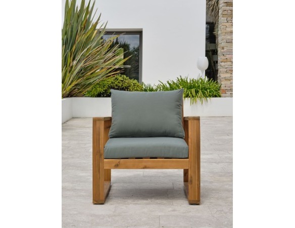 Salon bas de jardin Olive 4 places en bois d'acacia - ARACAJU