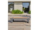 Salon de jardin d'angle 6 places en teck et aluminium - ALICANTE | Élégance et confort extérieur