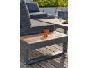 Salon de jardin d'angle 6 places en teck et aluminium - ALICANTE | Élégance et confort extérieur