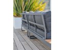 Salon de jardin d'angle 6 places en teck et aluminium - ALICANTE | Élégance et confort extérieur