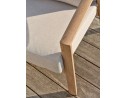 Salon bas de jardin GOYA 5 places en aluminium imitation bois - GRIS