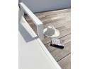Chaise longue blanche sur roulettes Ibiza - House and Garden