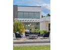 Salon bas de jardin Noir 5 places en aluminium - BIARRITZ