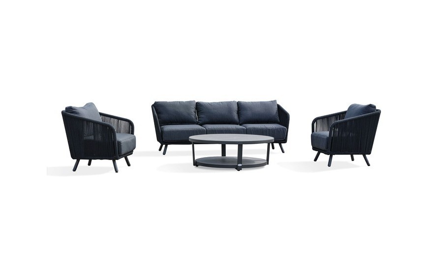 salon de jardin noir design EAN 3700286490386