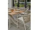 Ensemble repas de jardin grège avec 8 fauteuils - KELIA