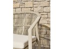 Ensemble repas de jardin grège avec 8 fauteuils - KELIA