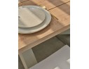 Ensemble repas de jardin grège avec 6 fauteuils - KELIA