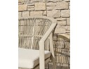 Ensemble repas de jardin grège avec 6 fauteuils - KELIA