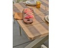 Ensemble repas de jardin grège avec 6 fauteuils - KELIA